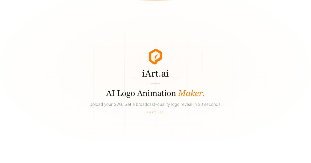 Logo Animation Maker | AI Logo Reveal | iArt.ai